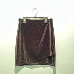 Black velvet Hollister mini skirt